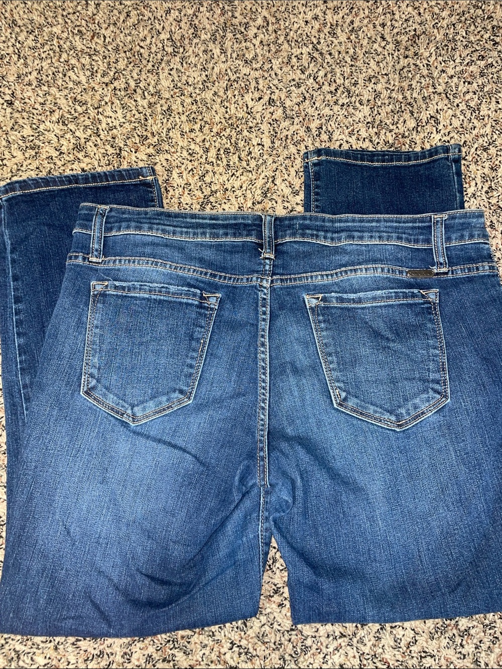 KanCan Dark Blue Distressed Straight Leg Ankle Boyfriend Jeans Size 13/30 GUC - Picture 4 of 6